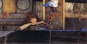 Fernand Khnopff I Lock my Door upon Myself Sweden oil painting artist